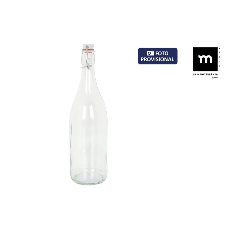 Image secondaire de Bouteille en Verre La Mediterránea Mecano verre 1 L (6 Unités)