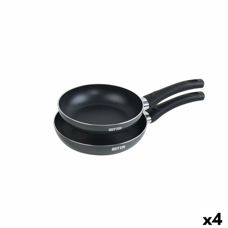 Ensemble de poêle Quttin Aluminium 24 cm 2 Pièces (4 Unités)