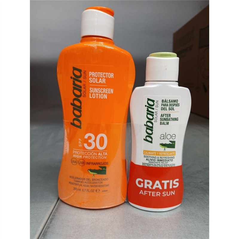 Image secondaire de Lait Solaire pour Enfants Babaria Spf 30 100 ml Aloe Vera