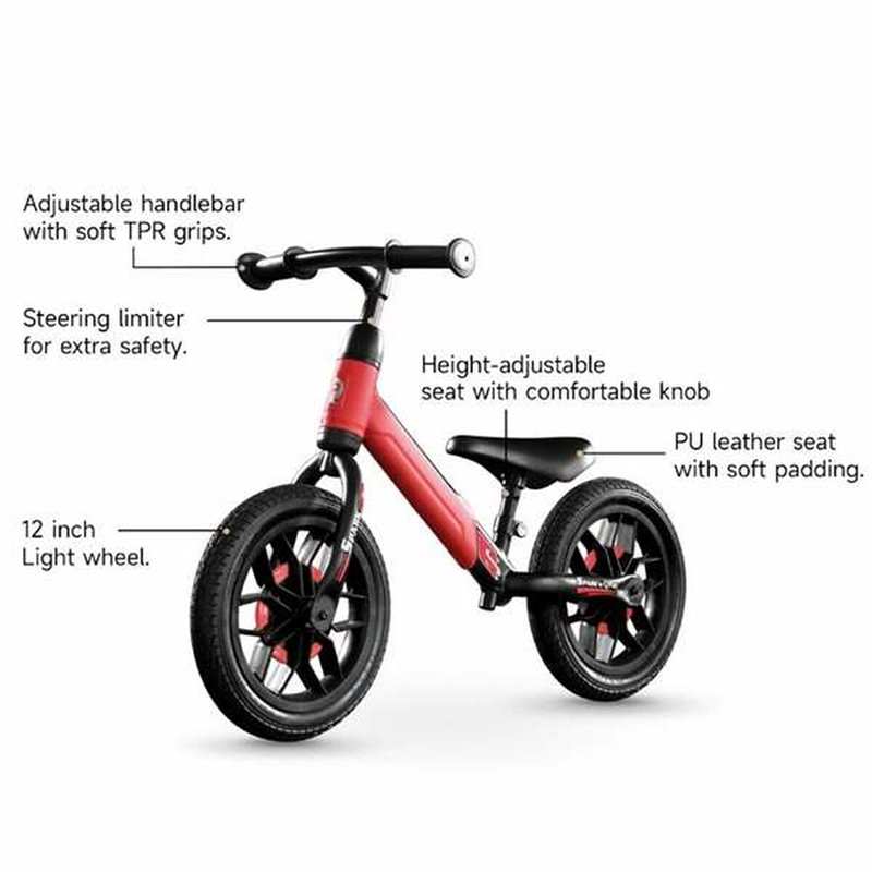 Image secondaire de Vélo pour Enfants Ociotrends Spark Rouge Sans pédales