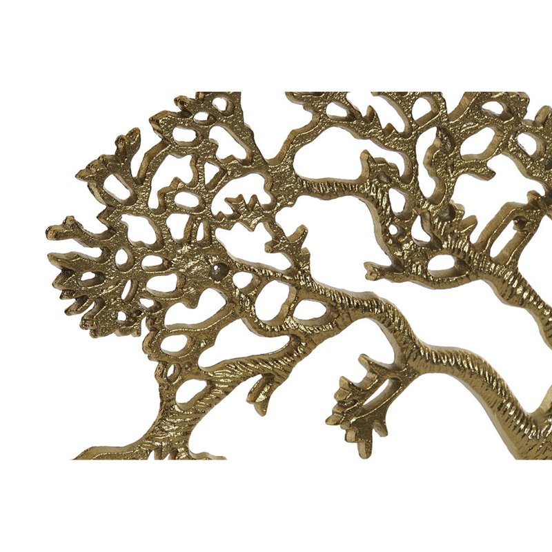 Image secondaire de Figurine Décorative DKD Home Decor Aluminium Marbre Arbre (60 x 10 x 48 cm)