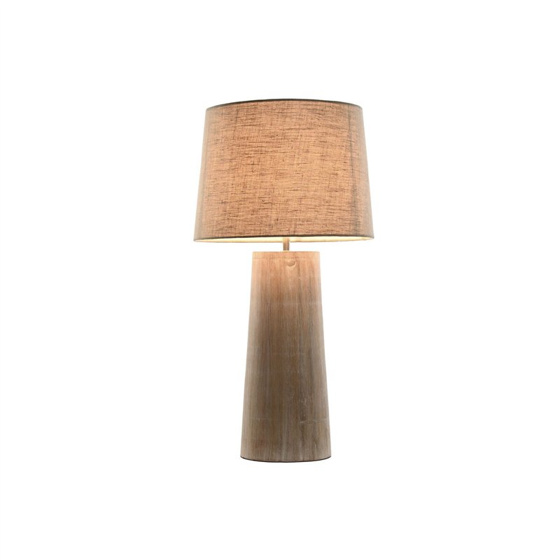Image secondaire de Lampe de bureau Home ESPRIT Naturel Bois de manguier 50 W 220 V 35 x 35 x 69 cm