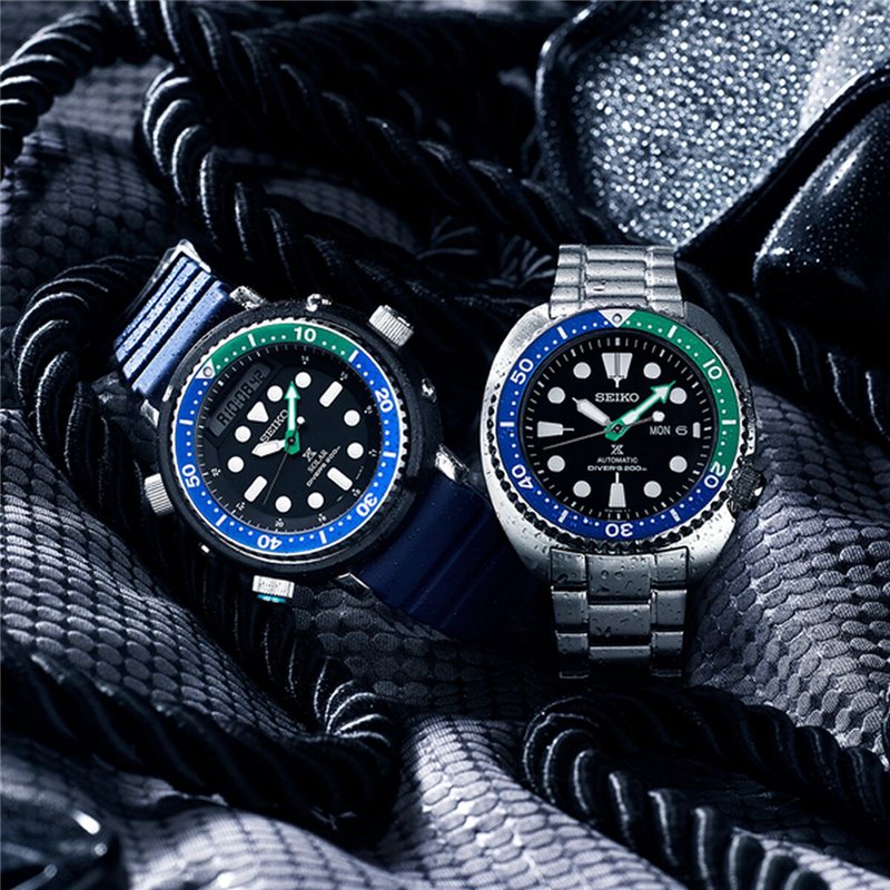 Image secondaire de Montre Homme Seiko SRPJ35K1 Noir Argenté