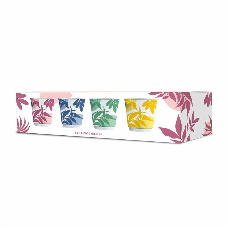 Image secondaire de Ensemble de tasses à café Bialetti Primavera Assortiment de couleurs Porcelaine 90 ml 4 Pièces