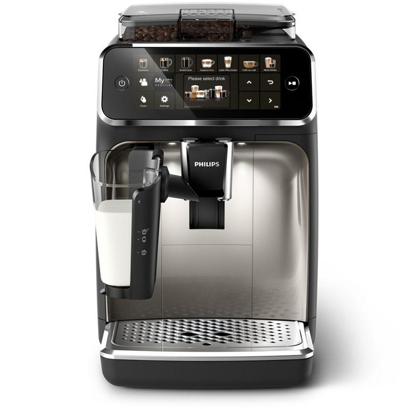 Cafetière superautomatique Philips EP5447/90 Noir Chrome 1500 W 15 bar 275 g 1,8 L