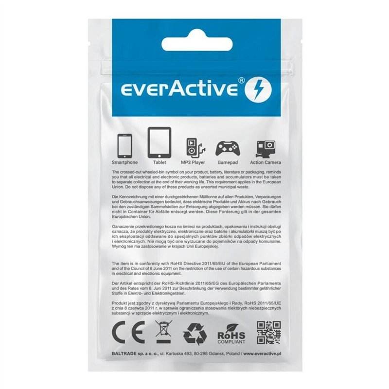 Image secondaire de Câble USB vers micro USB EverActive CBB-1MB Noir 1 m
