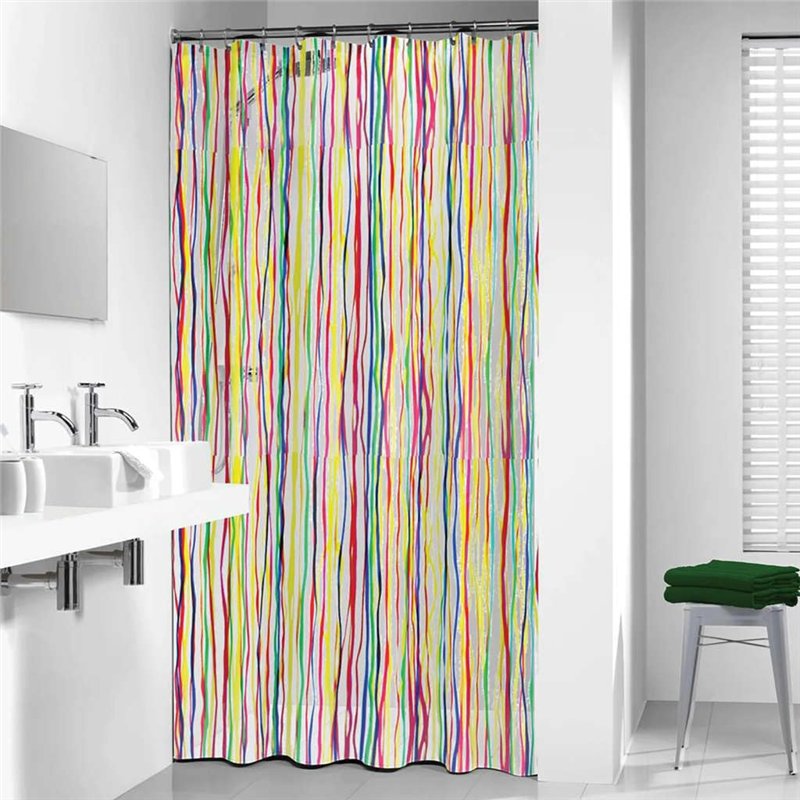 Image secondaire de Sealskin Rigato, Rideau de Douche, PEVA, 180 x 200 cm, Multi