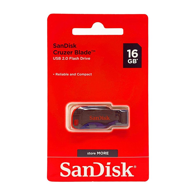 Image secondaire de Sandisk SDCZ50-016G-B35 Clé USB 2.0 16 Go Noir/Rouge
