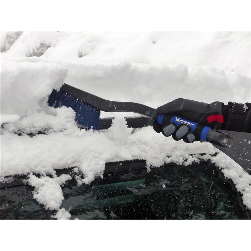 Image secondaire de MICHELIN Balai à neige 2 en1 : brosse 20cm & gratte-givre pare brise Lame 10cm