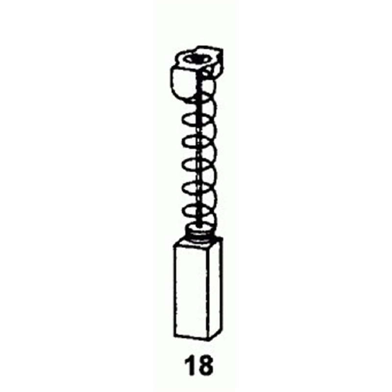 Brosses en carbone pour outils Makita 6,5 x 13,5 x 16 mm, ref. Makita CB 153/155/161, 181044/1048 & 30020/26, Scie pour Makita H