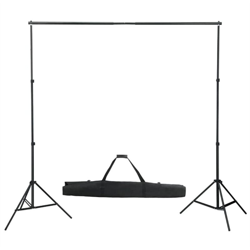 vidaXL Système de Toile de Fond Télescopique 155-300 cm Support de Fond Studio