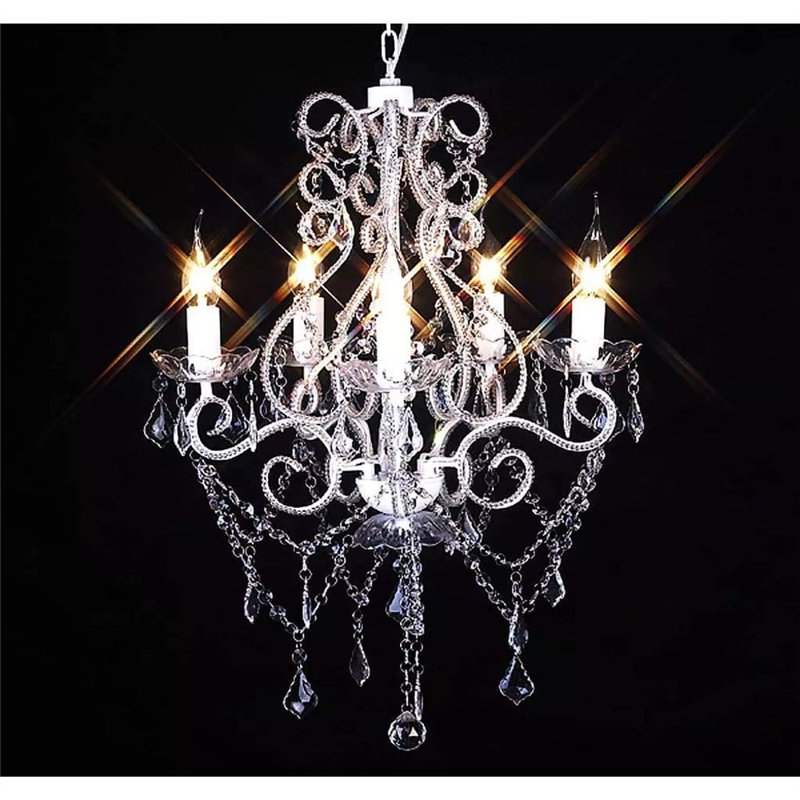 Image secondaire de vidaXL Chandelier 2800 Cristaux Salon Suspension Luminaire Plafonnier Lustre