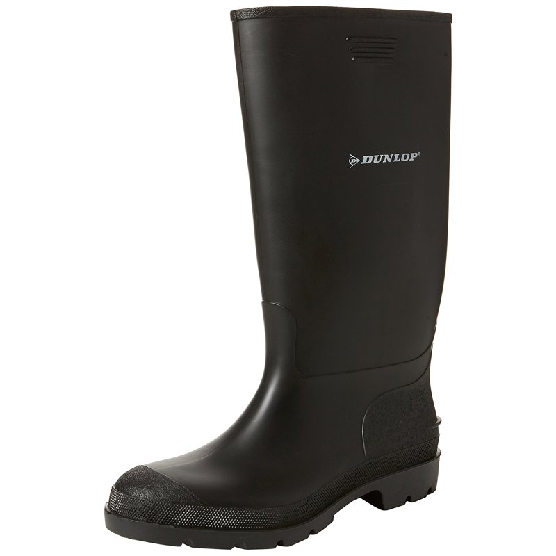 DUNLOP - Bottes en Caoutchouc pour Homme, 380 PP, Noir, 46 EU, Noir, 46 EU