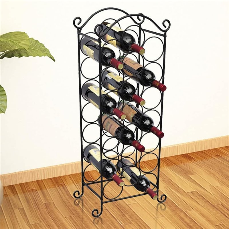 Image secondaire de vidaXL Casier à Bouteilles pour 21 Bouteilles Porte-Bouteille Armoire à Vin