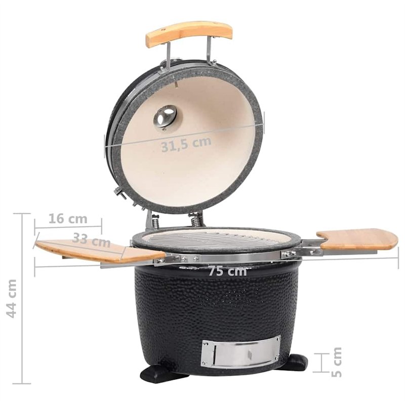 Image secondaire de Kamado Barbecue au Charbon de Bois en céramique 44 cm