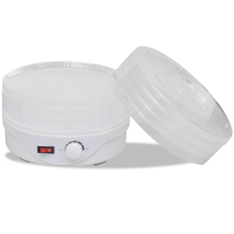 vidaXL Déshydrateur 6 Plateaux Empilables Alimentaire 250 W Sèche-Linge Fruits