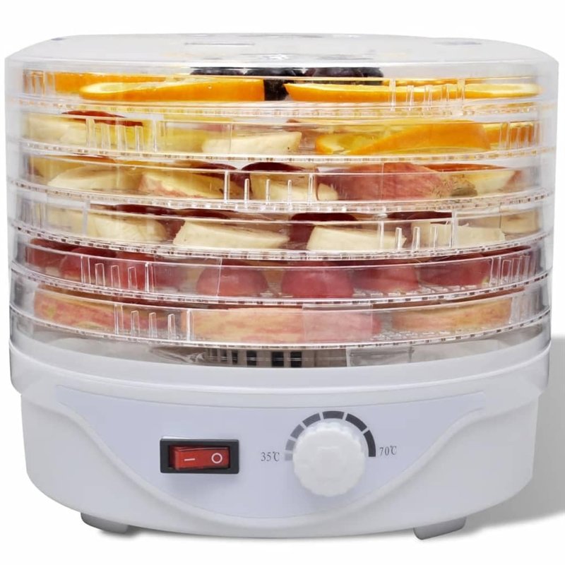 Image secondaire de vidaXL Déshydrateur 6 Plateaux Empilables Alimentaire 250 W Sèche-Linge Fruits