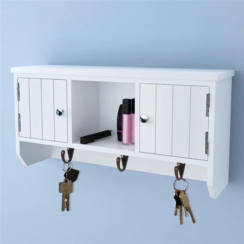 Image secondaire de vidaXL Armoire Murale pour clés et Bijoux avec Portes et Crochets