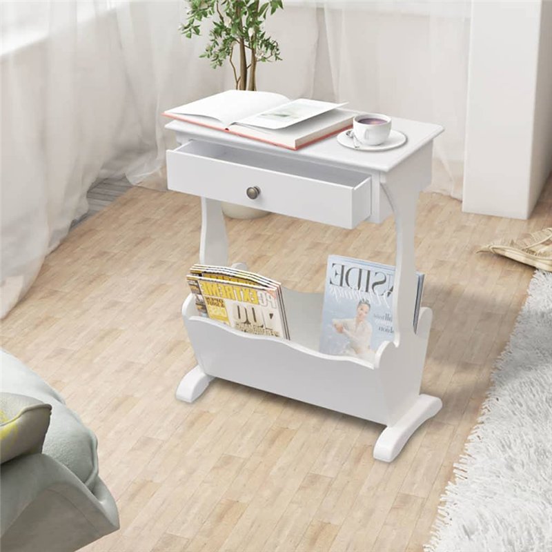 Image secondaire de vidaXL Porte-revues Porte-journaux Rangement Etagère à Magazins Table Basse Table d'Appoint Table de Chevet Salon Maison Intérie