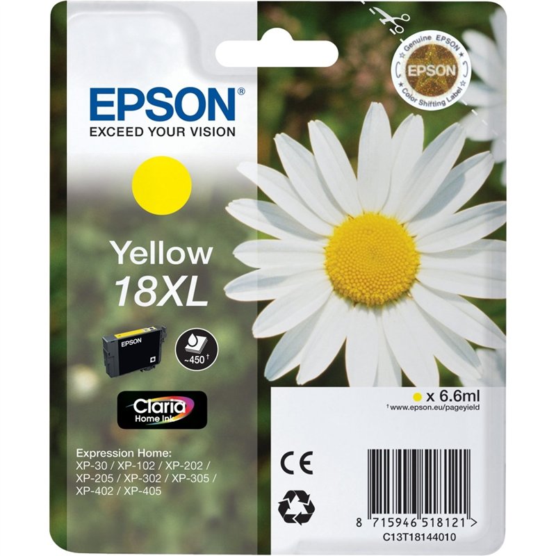 Epson 18XL Pâquerette Jaune