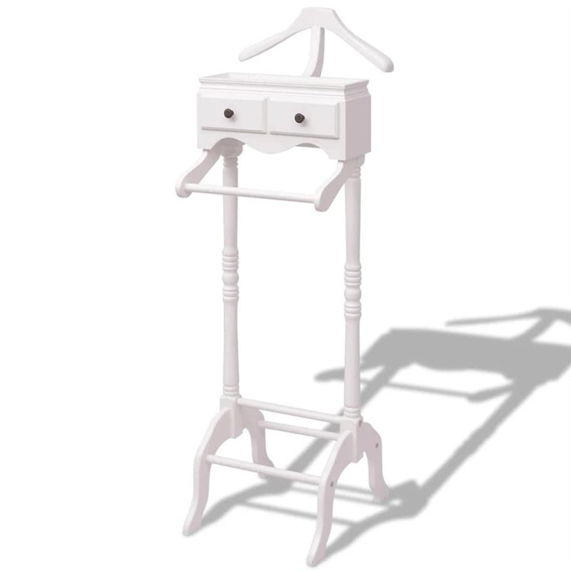 vidaXL Bois Portant à Vêtements avec Armoire Stockage Costume Robe Chambre