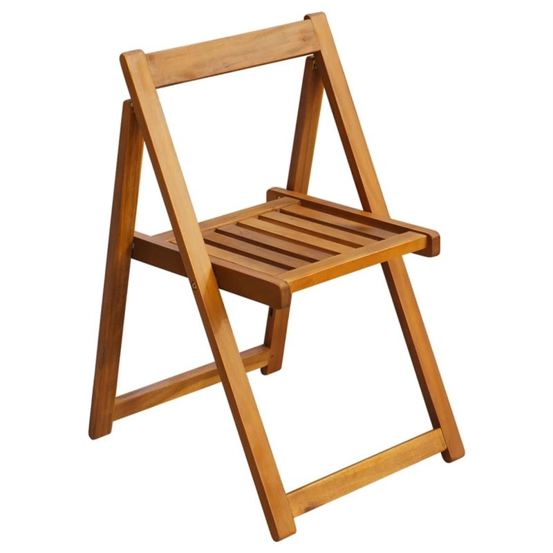Image secondaire de vidaXL Lot de 2 chaises de Jardin Pliantes en Bois d'acacia