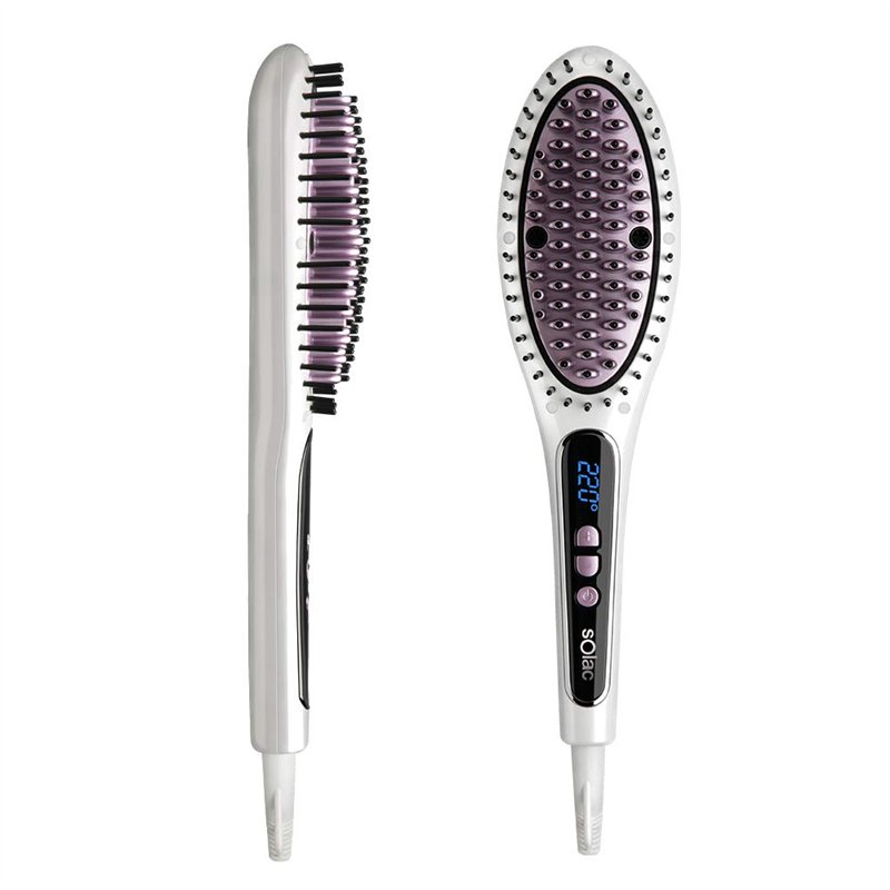 Solac - Brosse à lisser électrique ionique Expert