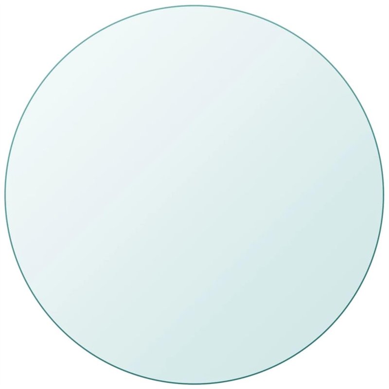vidaXL Dessus de Table Ronde Verre Trempé 900 mm Plateau de Table Meuble
