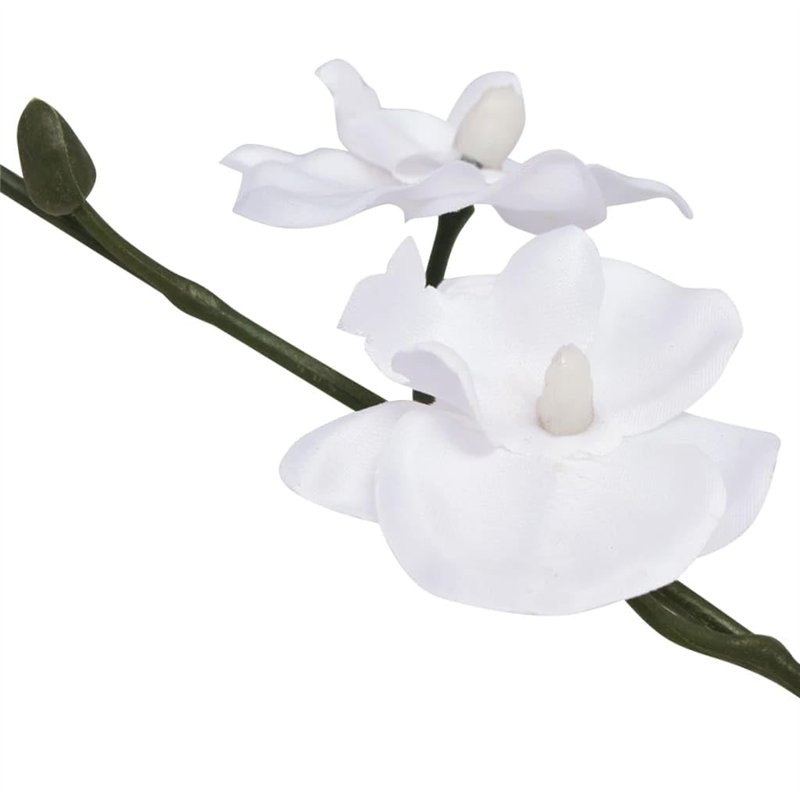 Image secondaire de vidaXL Plante Artificielle et Pot Orchidée Décoration d'Intérieur 30 cm Blanc
