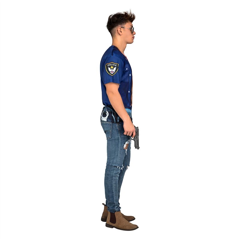 Image secondaire de My Other Me Me- Muscular Policeman YIIJA T- T-shirt, Hombres, 231328, Multicolore, L