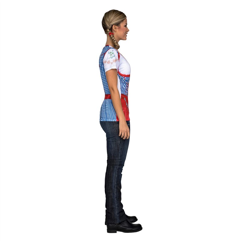 Image secondaire de My Other Me Me- Sexy Red Oktoberfest Lady YIIJA T-Shirt, Adultos Unisex, 231349, Rouge, L