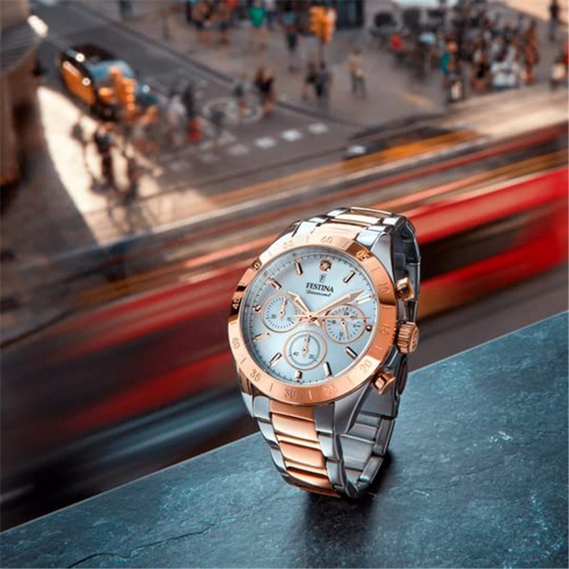 Image secondaire de Festina Femmes Analogique-Numérique Quartz Montre avec Bracelet en Acier Inoxydable