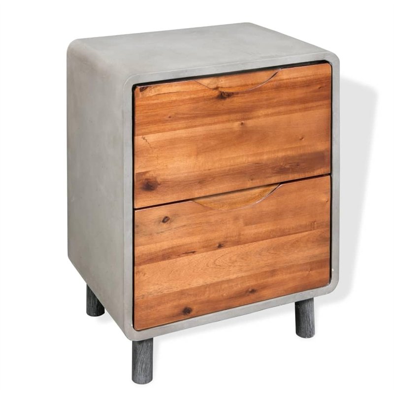 vidaX Table de Chevet 40x30x50 cm Table de Nuit Chambre Bois d'Acacia Massif