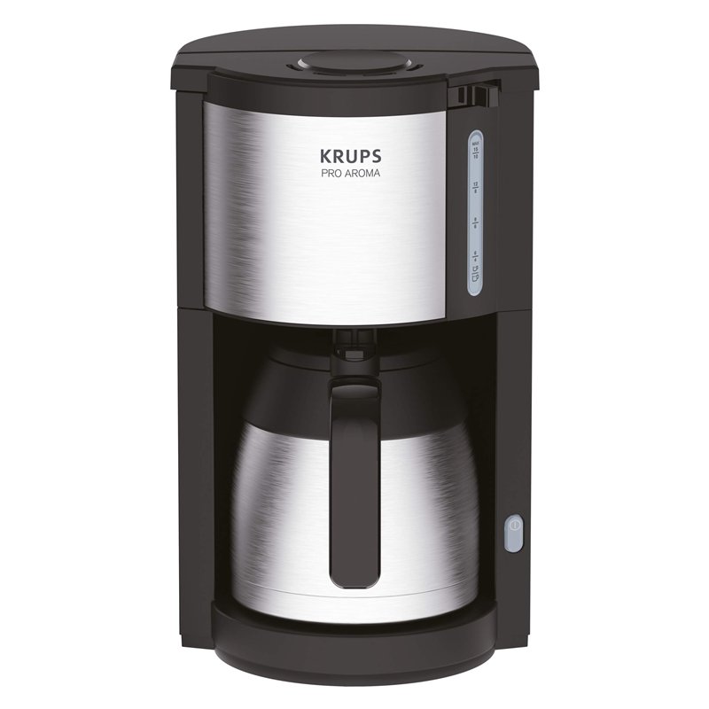 Krups KM305D10 ProAroma Cafetière Isotherme Noir/Inox