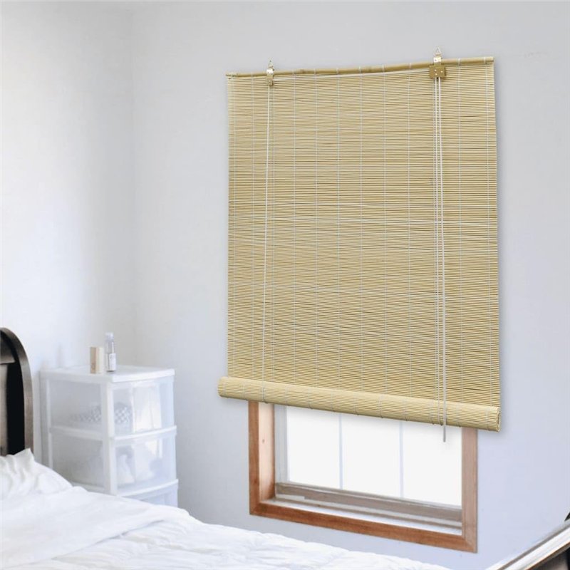 Image secondaire de vidaXL Store Roulant en Bambou 100x220 cm Naturel Store Occultant Fenêtre