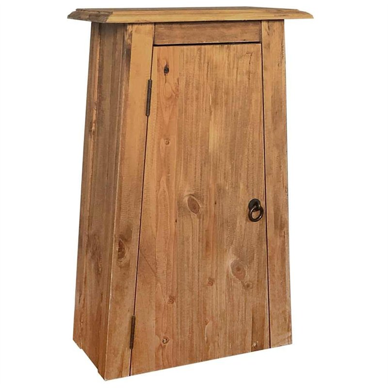 vidaXL Armoire Latérale de Salle de Bain, Meuble de Rangement avec Étagère, Organisateur Chambre à Coucher Salon Intérieur, Pin