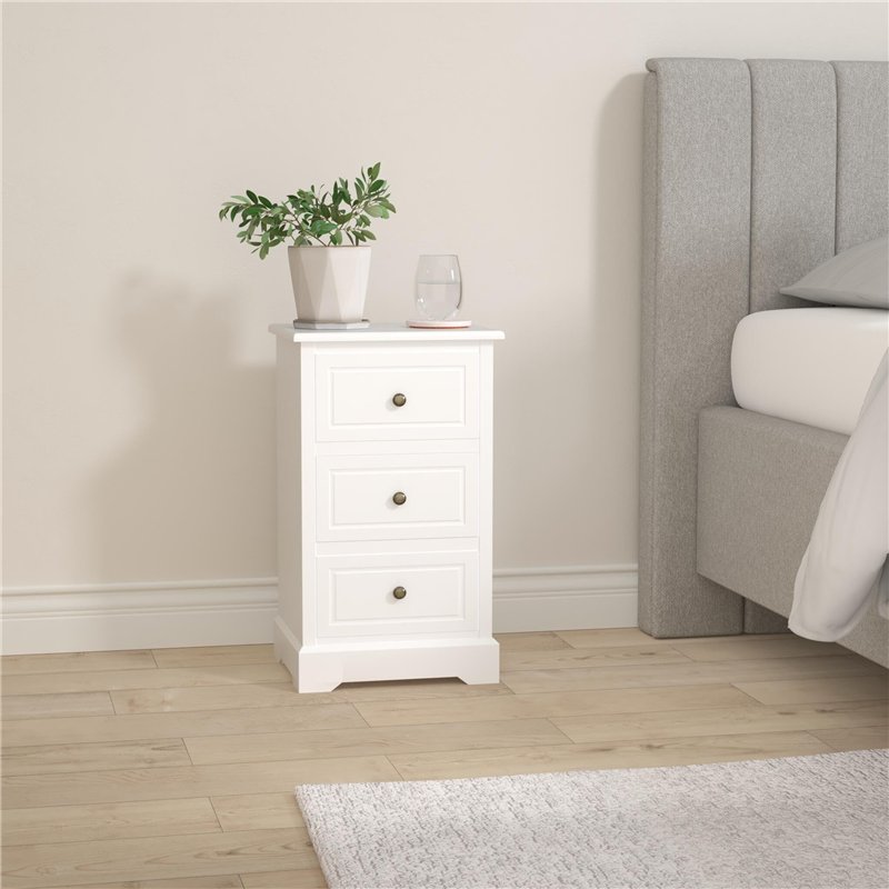 Image secondaire de vidaXL Table de Chevet MDF Table de Nuit Armoire Chambre à Coucher Bois de Pin