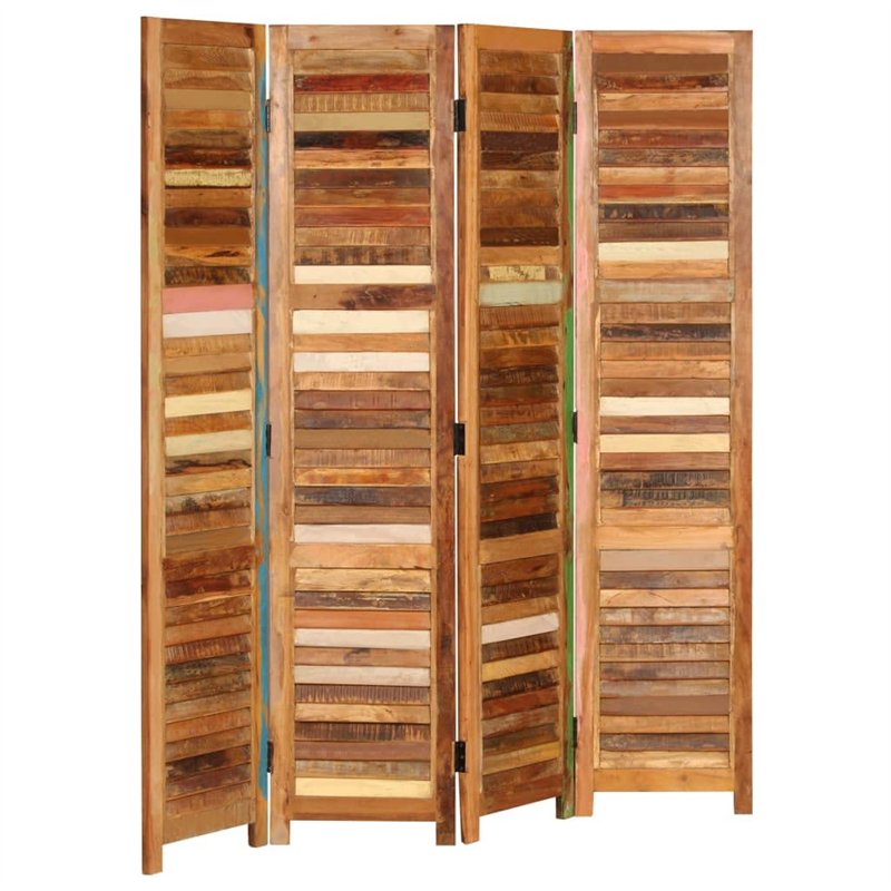 vidaXL Cloison de Séparation Bois de Récupération Massif 170 cm Paravents