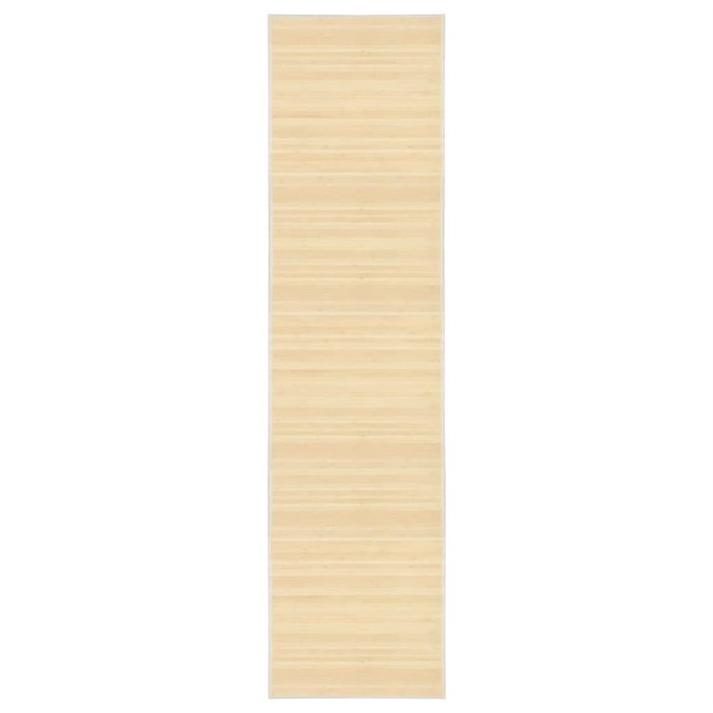 vidaXL Tapis Bambou 80x300 cm Naturel Salon Salle de Séjour Tapis de Sol