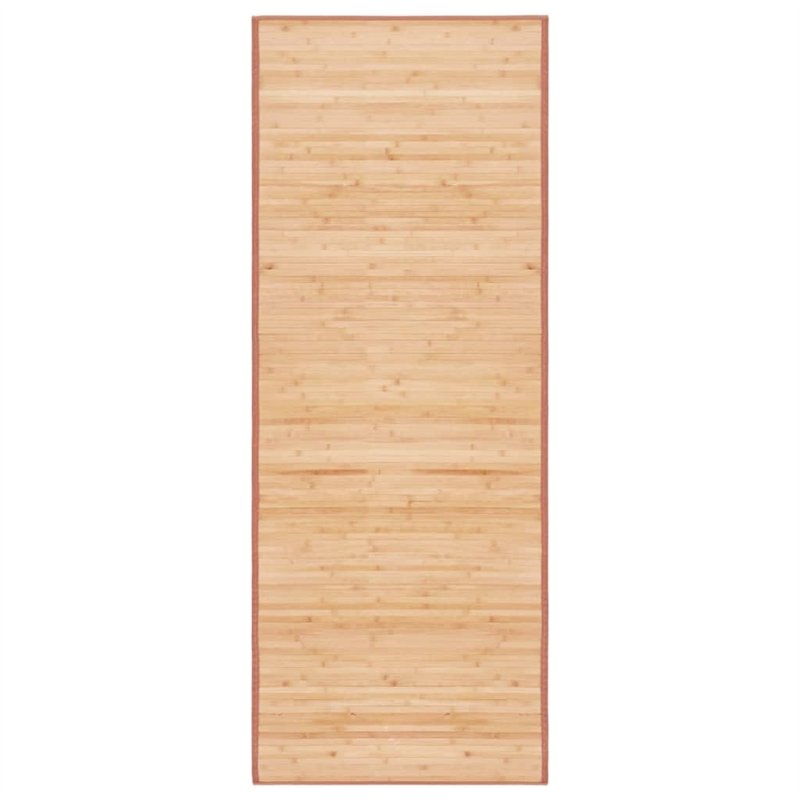 vidaXL Tapis Bambou 80x200 cm Marron Salon Cuisine Salle Séjour Tapis de Sol