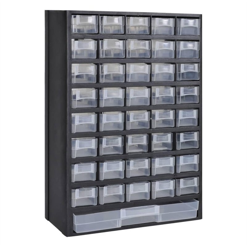 vidaXL Armoire à Outils avec 41 Tiroirs Plastique Boîte à Outils Rangement