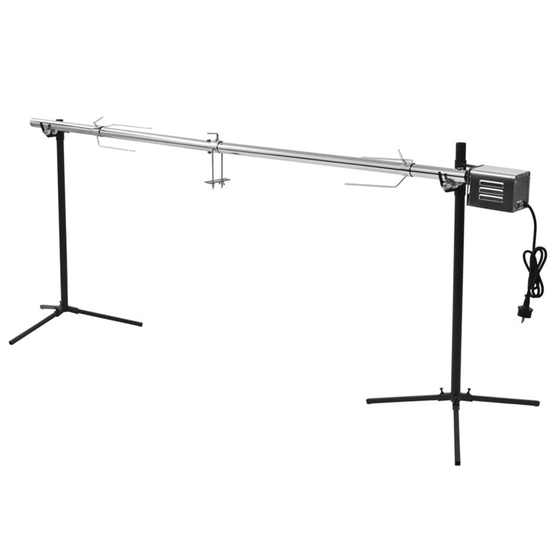 Image secondaire de vidaXL Gril de Barbecue Automatique avec Moteur INOX Rôtissoire Tourne Broche