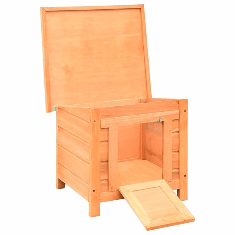Image secondaire de vidaXL Maison de Chat Pin Massif et Sapin Niche pour Chien Cage pour Chat