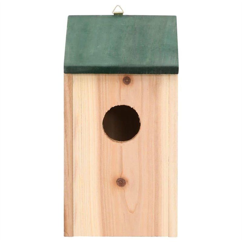 Image secondaire de vidaXL 4X Nichoir Bois Cabane à Oiseaux Nichoir de Jardin Cage pour Oiseaux