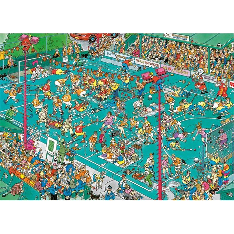 Image secondaire de Jumbo 19094 Puzzle 1 000 pièces Jan Van Haasteren Championnat de Hockey