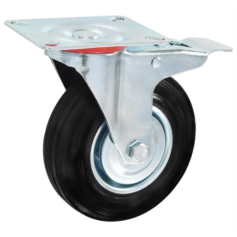 Image secondaire de vidaXL 32x Roulettes Pivotantes Roues Fixes pour Chariot Roulant Etabli Meuble Etagère à Livre Tables de Travail Capacité de 180
