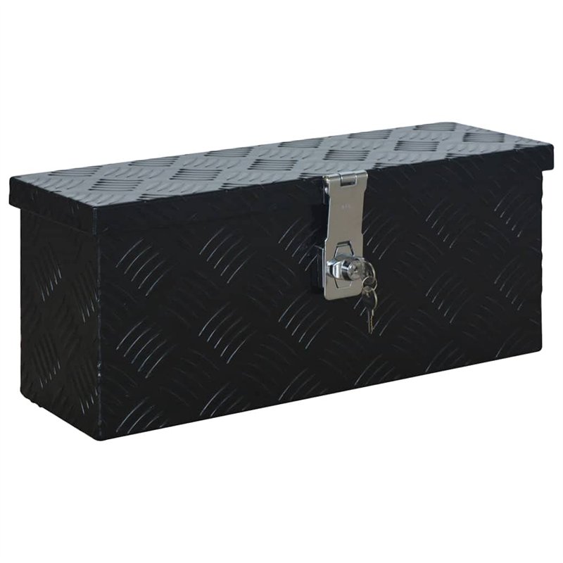 vidaXL Boîte Coffre de Rangement Caisse de Outils Boîte à Outils Boîte de Remorque Caisse de Transport Atelier Aluminium 485x140
