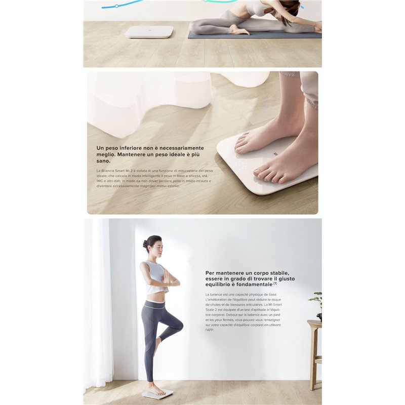 Image secondaire de Xiaomi NUN4056GL Mi Smart Scale 2 Balance de Pesée de Personne, Blanc