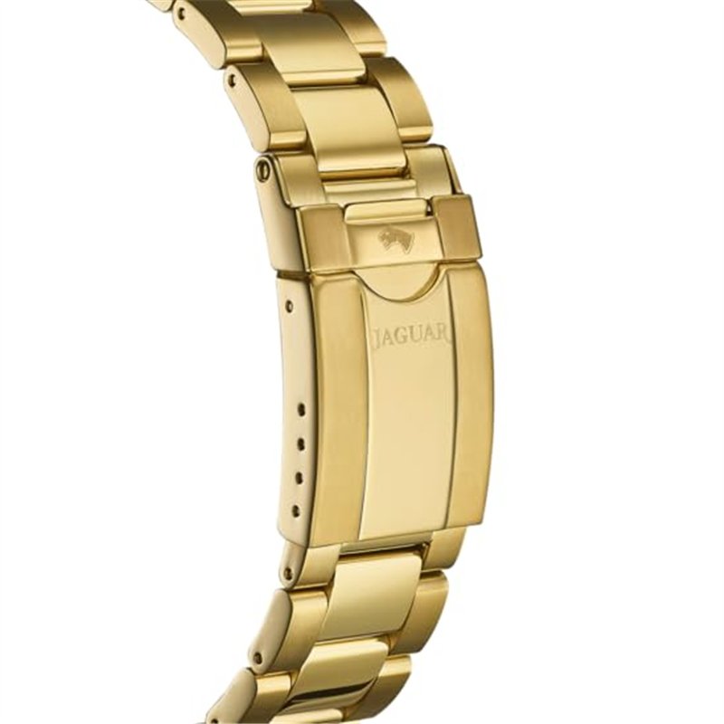Image secondaire de JAGUAR J877/1 Montre de la Collection Executive Boîtier 43,5 mm Bleu avec Bracelet en Acier plaqué pour Homme