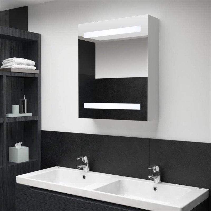 Image secondaire de vidaXL Armoire de Salle de Bain à Miroir LED Armoire à LED Murale Armoire de Rangement Chambre à Coucher Maison Intérieur 50x13,
